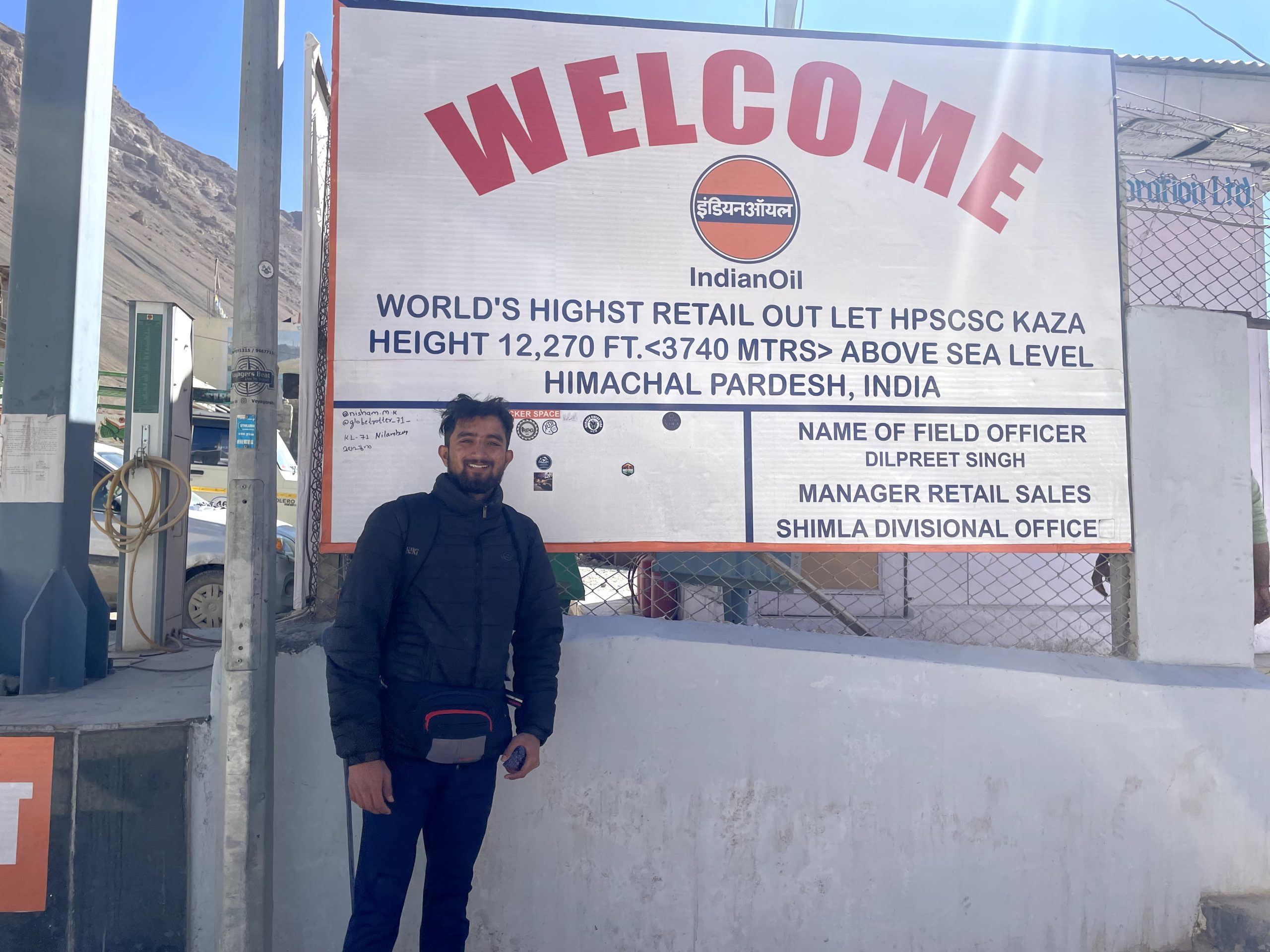 World's Highest Fuel Outlet(12,270 ft.), Kaza