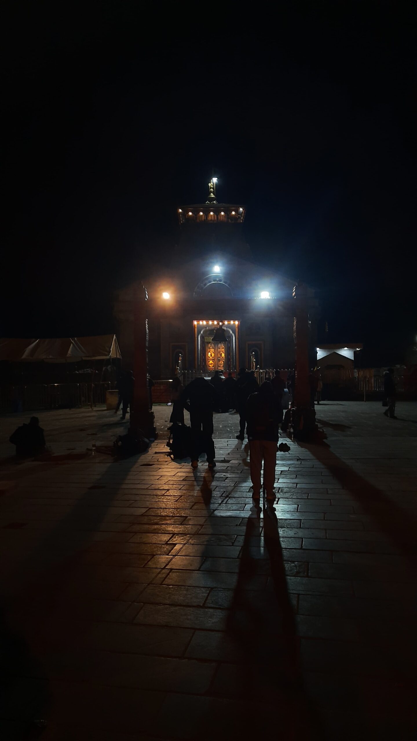 Kedarnath Temple at Night